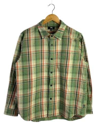 商品画像：ネルシャツ/M/コットン/GRN/チェック/1110344 1