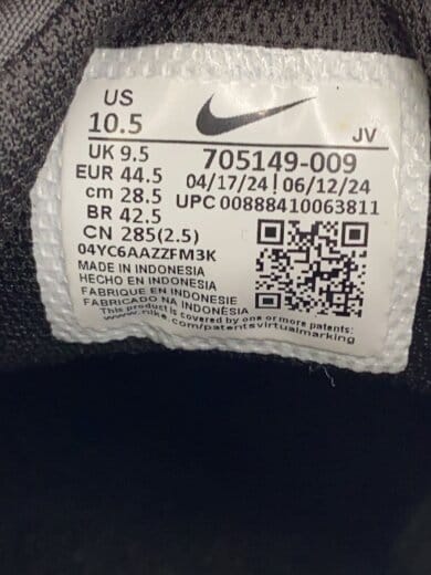 商品画像：AIR MAX TAVAS/エアマックスタバス/ブラック/705149-009/28.5cm/BLK 5