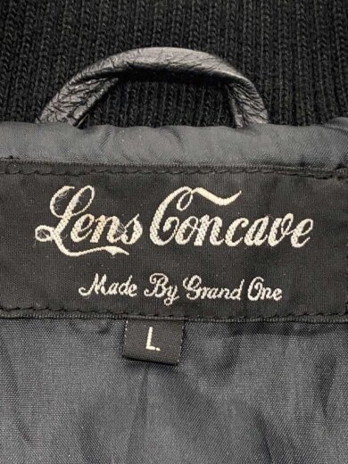 商品画像：Lens Concave/レザージャケット・ブルゾン/L/豚革/BLK/無地/L209201 3
