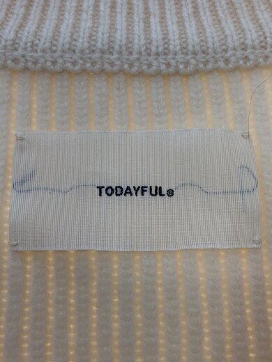 商品画像：ニットベスト(厚手)/FREE/ウール/CRM/12320509 3