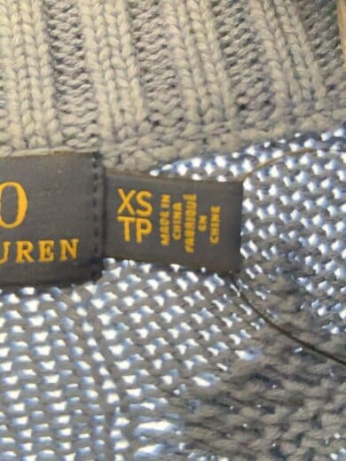 商品画像：ニット・セーター(薄手)/XS/コットン/BLU/無地 4