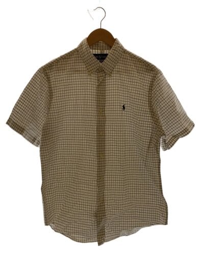 商品画像：半袖シャツ/L/コットン/WHT/チェック/7936660ANH// 1