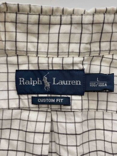 商品画像：半袖シャツ/L/コットン/WHT/チェック/7936660ANH// 3