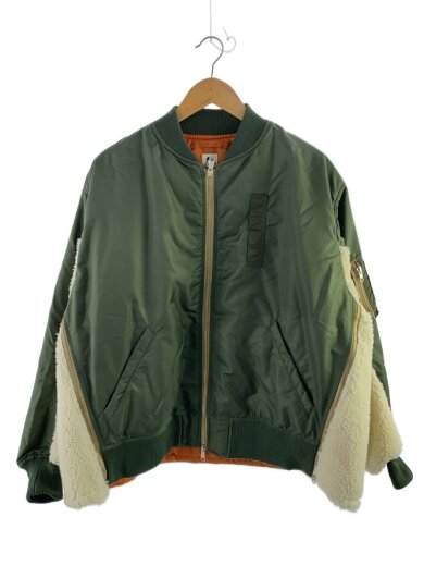 商品画像：ボアコンビMA-1/ジャケット/FREE/ナイロン/KHK/無地/112360216201 1