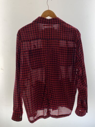 商品画像：the Shepherd/長袖シャツ/3/レーヨン/RED/チェック/USY4202-1 2