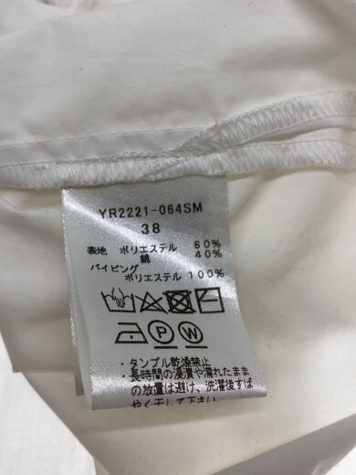商品画像：スカラップ刺繍サマーシャツ/38/ポリエステル/WHT/無地/YR2221-064SM// 4
