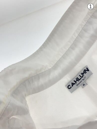 商品画像：長袖シャツ/XL/コットン/WHT/1000390900004 6