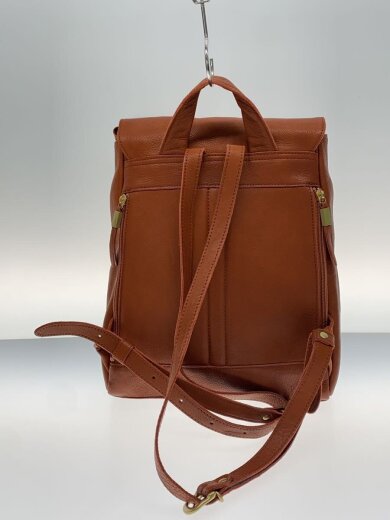 商品画像：かぶせ/リュック/レザー/BRW/無地 3