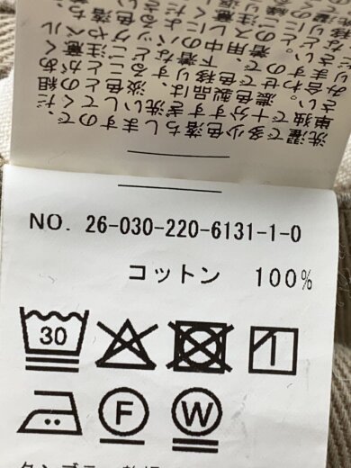 商品画像：ボトム/--/コットン/BEG/26-030-220-6131-1-0// 6