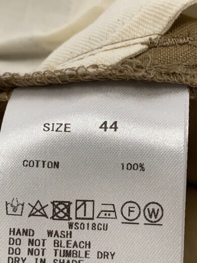商品画像：25SS/ノンマーセライズドコットン5ポケットパンツ/44/コットン/BEG/無地/21-04-51-041// 5