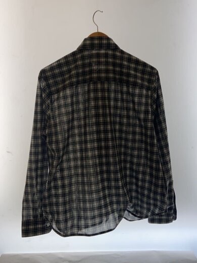 商品画像：ORIMI/FRILL WIRRE SHIRT/長袖シャツ/0/ポリエステル/BLK/チェック/S26403 2