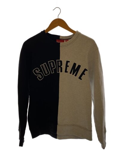 商品画像：Split Crewneck Sweatshirt/スウェット/S/コットン/BLK/無地 1