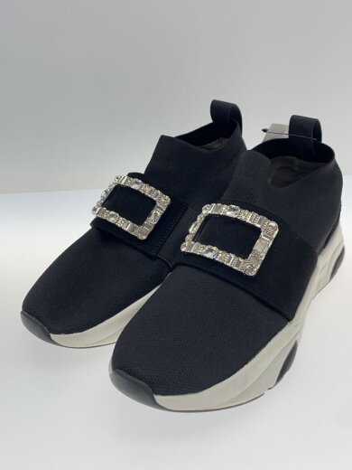 商品画像：クリスタルバックルニットソックススニーカー/24cm/BLK/IF44557// 2