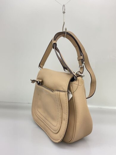 商品画像：ショルダーバッグ/レザー/BEG/無地/M0013049 2