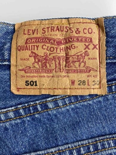 商品画像：Lot.501/USA製/W28×L30/デニムパンツ/コットン/IDG 4