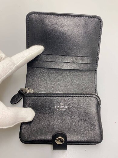 商品画像：Snap Wallet/2つ折り財布/レザー/BLK/無地/メンズ 4