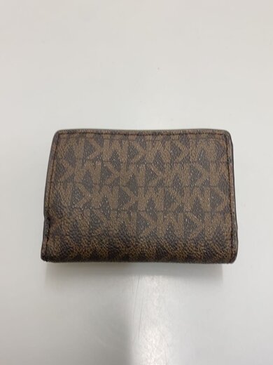 商品画像：ミニウォレット/3つ折り財布/レザー/BRW/レディース 2