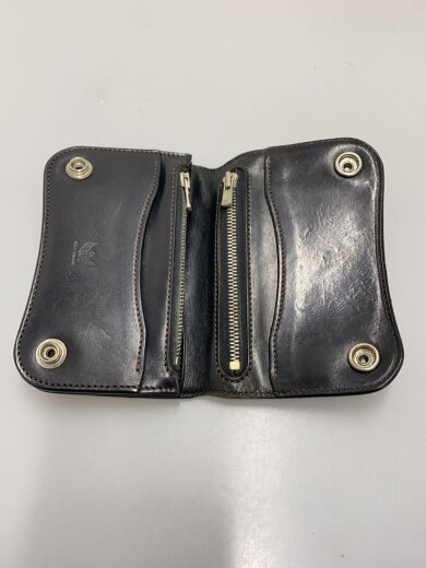 商品画像：BLISTER/S/スワンロゴ/2つ折り財布/レザー/BLK/無地/メンズ 4