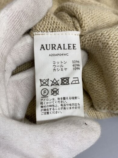 商品画像：COTTON WOOL CASHMERE KNIT/カシミヤ混/1/カシミア/BEG/無地/A20AP04WC 4