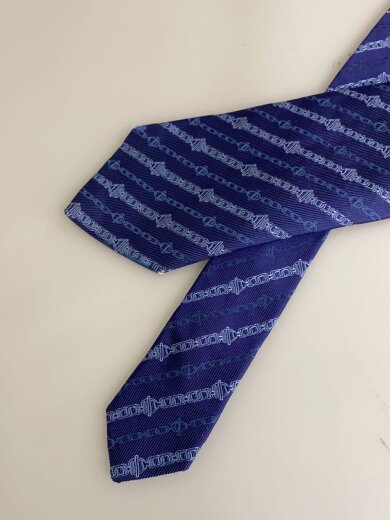 商品画像：ネクタイ/シルク/BLU/総柄/メンズ 2