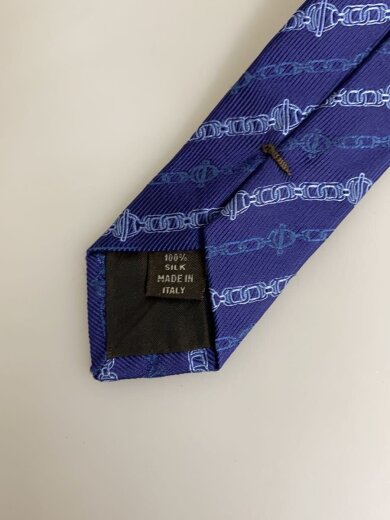 商品画像：ネクタイ/シルク/BLU/総柄/メンズ 4