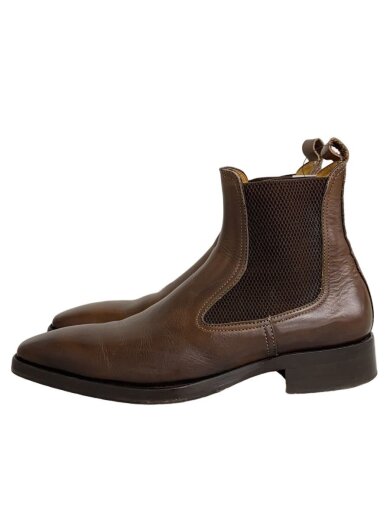 商品画像：イタリア製/スクエアトゥ/サイドゴアブーツ/41/BRW/レザー// 1