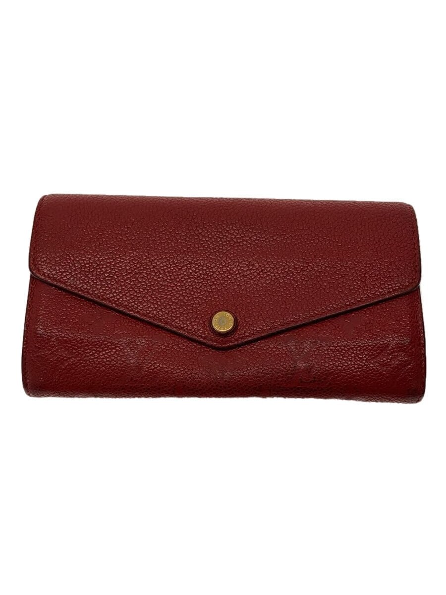 LOUIS VUITTON / ポルト・フォイユ・サラ_モノグラム・アンプラント_RED/レザー/RED/レディース//