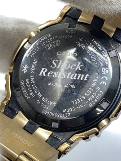 商品画像：クォーツ腕時計/デジタル/ステンレス/BLK/GLD/GMW-B5000 3