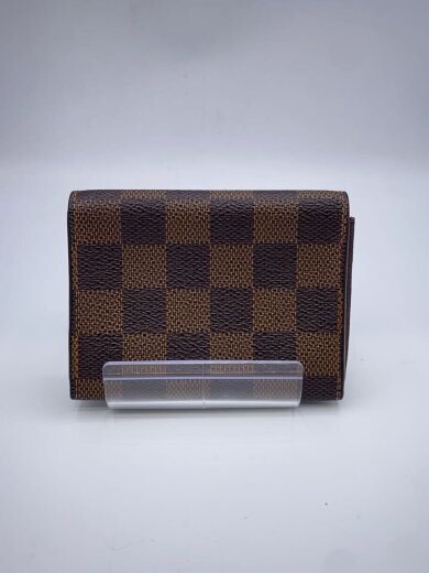 商品画像：アンヴェロップ・カルト・ドゥ・ヴィジット_ダミエ・エベヌ/レザー/BRW/メンズ 2