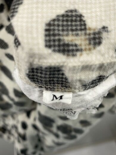 商品画像：長袖シャツ/M/シルク/CRM/アニマル 4