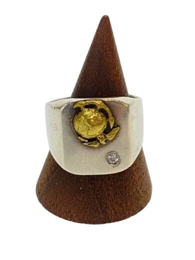 商品画像：リング/SV925/16号/SLV/メンズ 1