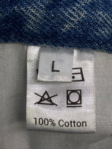 商品画像：ダメージデニムパンツ/ボトム/L/デニム/BLU 5