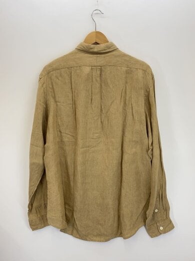 商品画像：長袖シャツ/XL/リネン/BEG/無地 2
