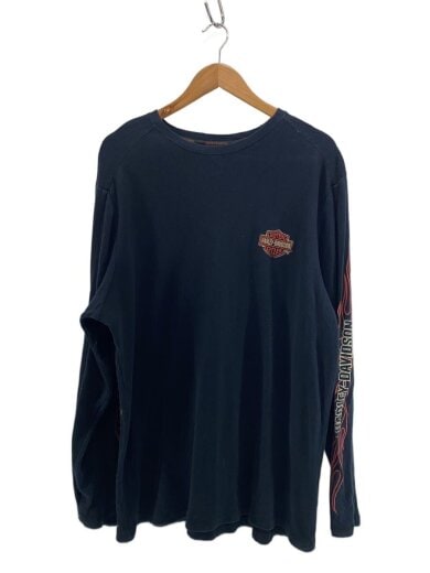 商品画像：長袖Tシャツ/XXL/コットン/BLK/無地 1