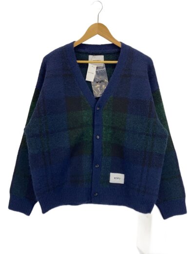 商品画像：カーディガン(厚手)/3/ポリエステル/チェック/252MADT-KNM05 1