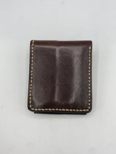 商品画像：2つ折り財布/レザー/BRW/無地/メンズ 2