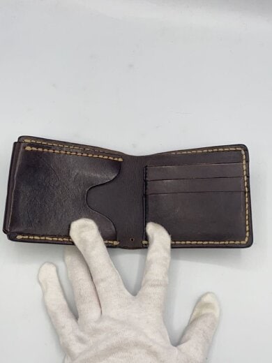 商品画像：2つ折り財布/レザー/BRW/無地/メンズ 7