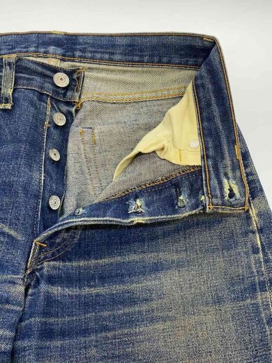 商品画像：60-70s/VT/501/BIGE/実寸W29/デニム/インディゴ/平行ステッチ/ダメージ有/ボ 3