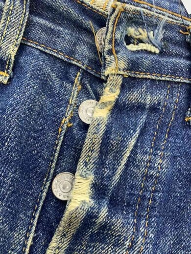 商品画像：60-70s/VT/501/BIGE/実寸W29/デニム/インディゴ/平行ステッチ/ダメージ有/ボ 4