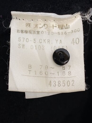 商品画像：ニット・セーター(薄手)/1/ウール/BLK/無地/438502/F1424// 4