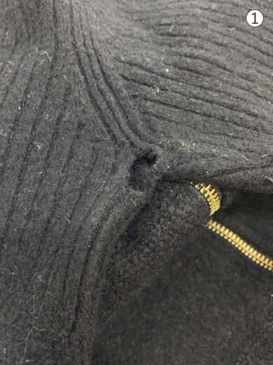 商品画像：ニット・セーター(薄手)/1/ウール/BLK/無地/438502/F1424// 7