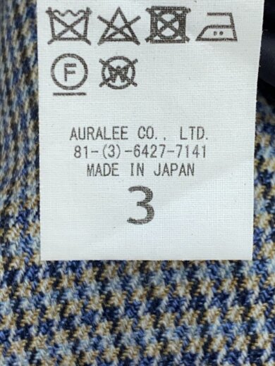 商品画像：DOUBLE FACE CHECK SOUTIEN COLLAR COAT/3/ウール/GRY/A9AC01BN// 4