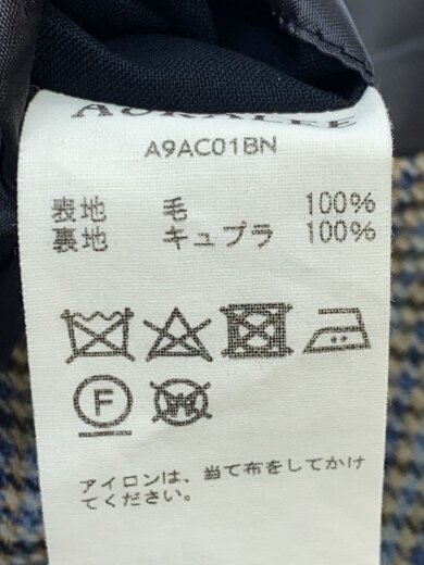 商品画像：DOUBLE FACE CHECK SOUTIEN COLLAR COAT/3/ウール/GRY/A9AC01BN// 5
