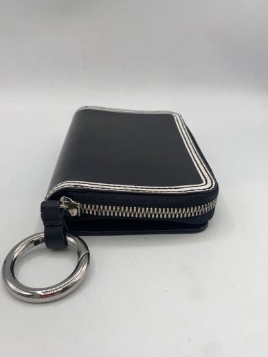 商品画像：2つ折り財布/レザー/BLK/メンズ 5
