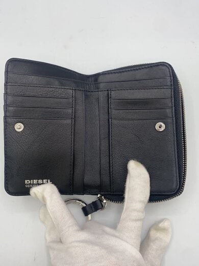 商品画像：2つ折り財布/レザー/BLK/メンズ 7