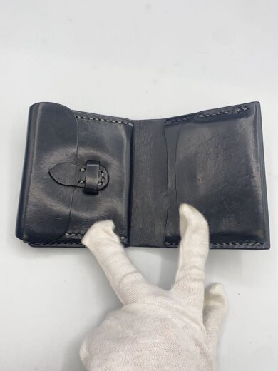 商品画像：黒羽/2つ折り財布/レザー/BLK/無地/メンズ 7