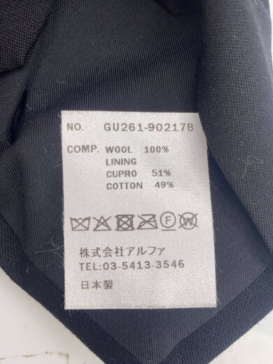 商品画像：ネクタイ/ウール/BLK/無地/メンズ/GU261-90217B 4
