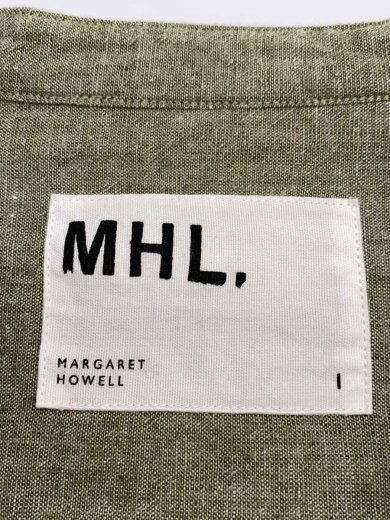 商品画像：長袖シャツ/1/リネン/KHK/無地// 3