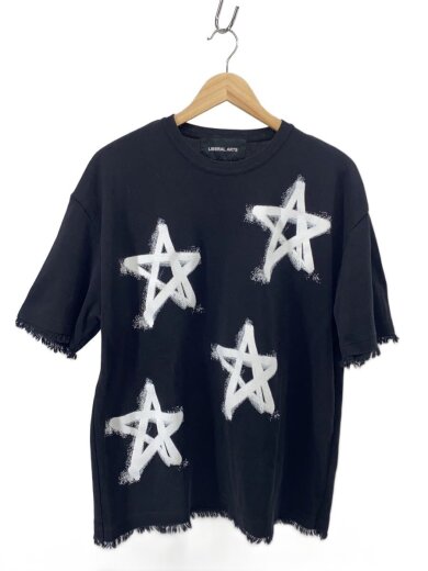 商品画像：Tシャツ/2/コットン/BLK/プリント/LA-04-04-0121// 1