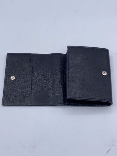 商品画像：2つ折り財布/レザー/BLK/メンズ 4